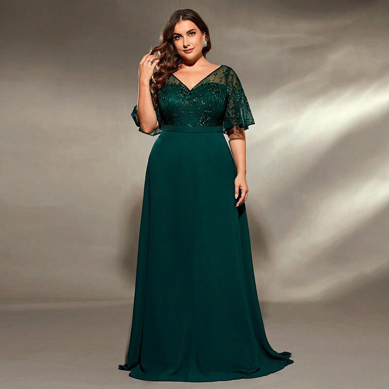 Navy Blue Elegant Evening Dress for Women - Slim Fit, Ideal for Banquets and Events
