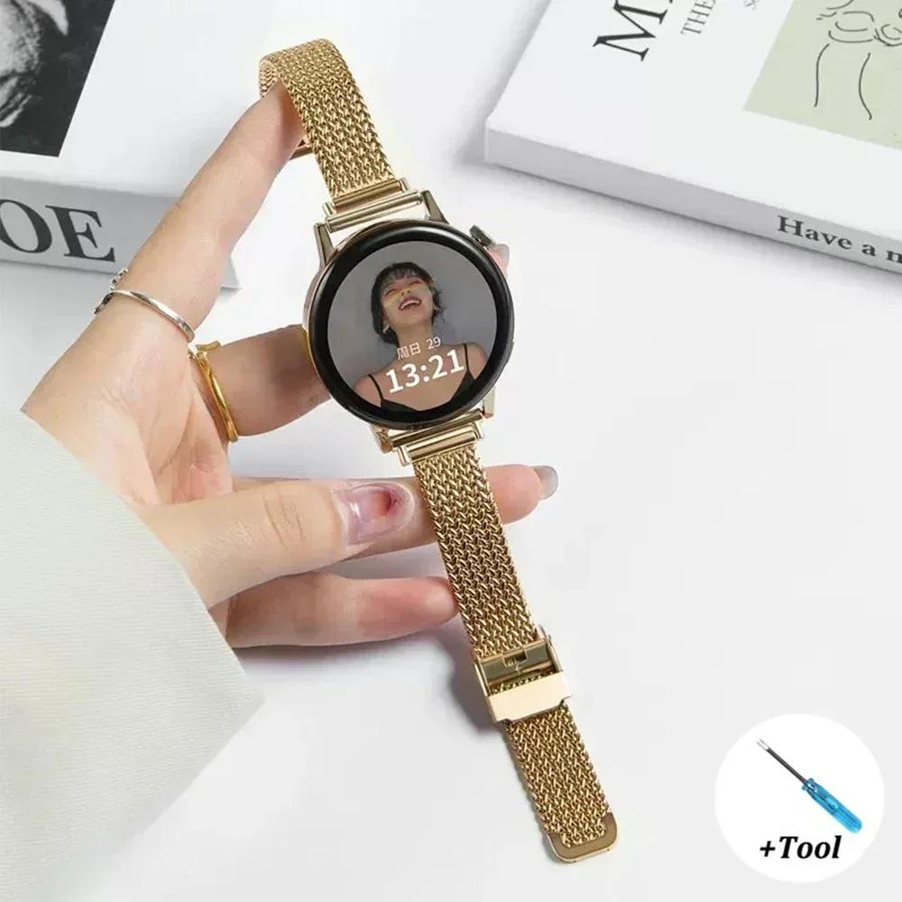 Edelstahlarmband für Samsung Galaxy FE 7 6 5 44mm 40mm Smartwatch 18mm 22 20mm Damenarmband für Huawei GT5 46mm GT5 Pro 42mm