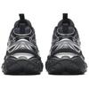 Anta Slip Resistant Abrasion Resistant Low top Chunky Sneakers Women's Black Silver 122438897-4