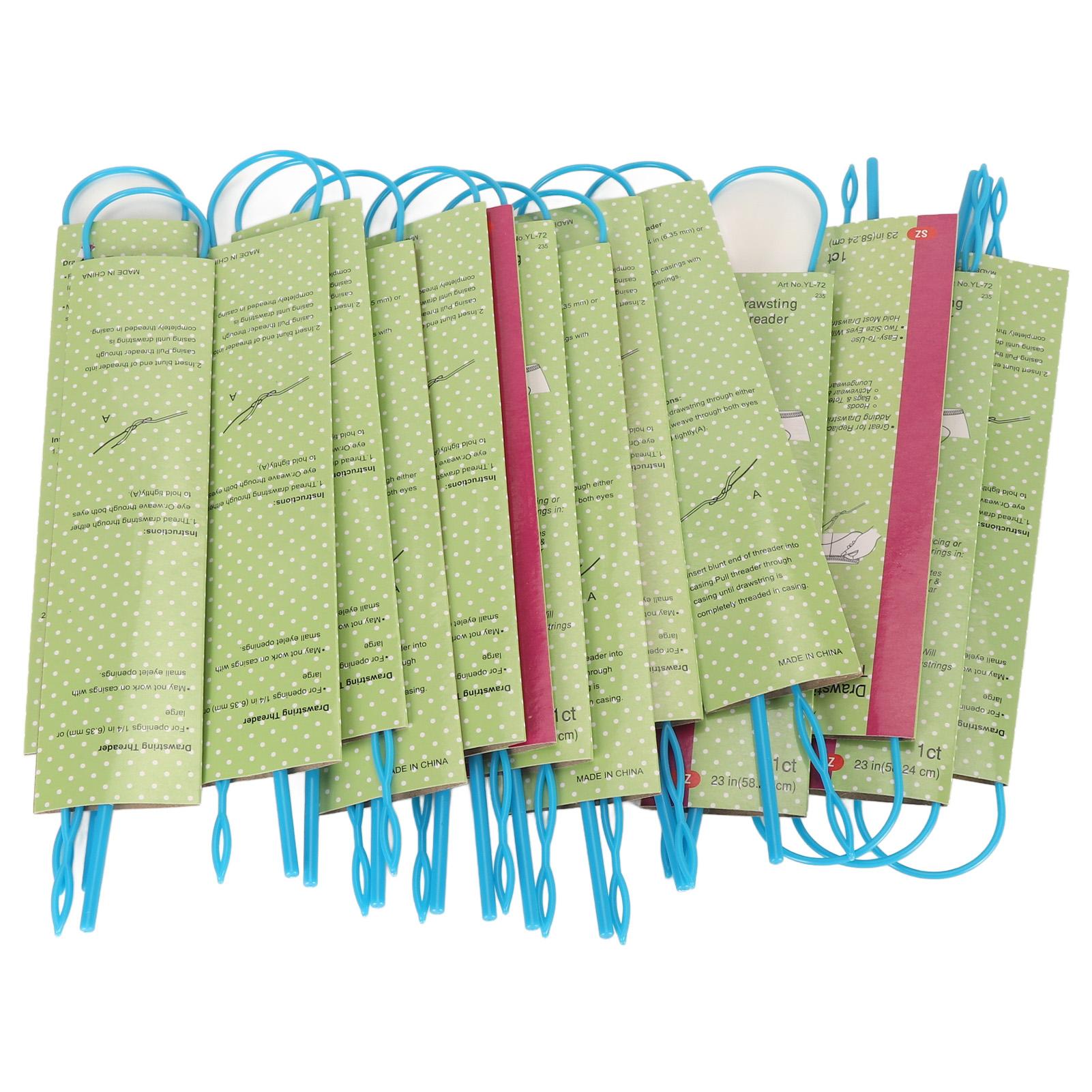 

15pcs Drawstring Threader Tool Flexible Plastic Neddle Drawstring Replacement Tool for DIY Sewing
