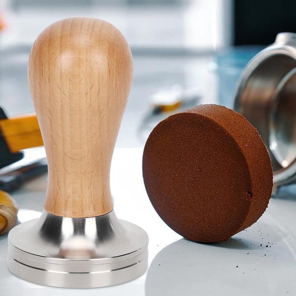Wooden Handle Coffee Tamper Stainless Steel Stainless Steel Tamper Espresso Tamper Coffee Making 51mm