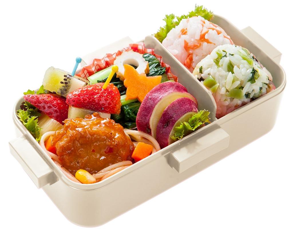 Skater Fluffy Lid Bento Box 530ml Graffiti Design Made in Japan (PFLB6) Dome-Shaped
