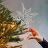 Christmas Tree Topper Modern Reusable Ornaments Christmas Tree Star Topper Holiday Decor For Indoor Outdoor Mantel Table Shelf