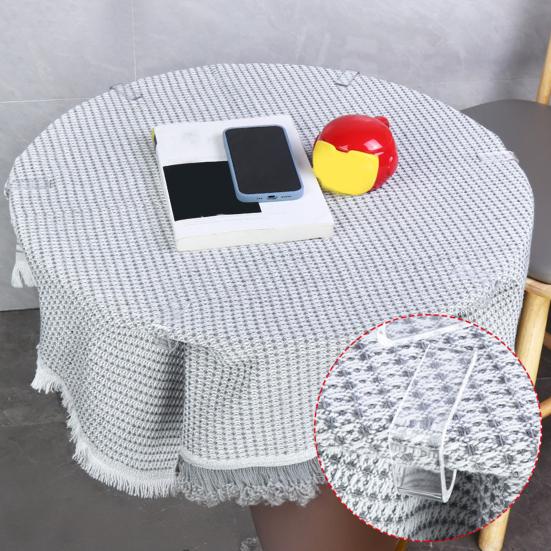 8/12Pcs Transparent Tablecloth Clips Mini Size Non-Slip Widely Used Clear Table Cloth Holders Table Cover Clamps