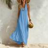 2026 summer European and American popular new women's vest seaside vacation style loose dress women