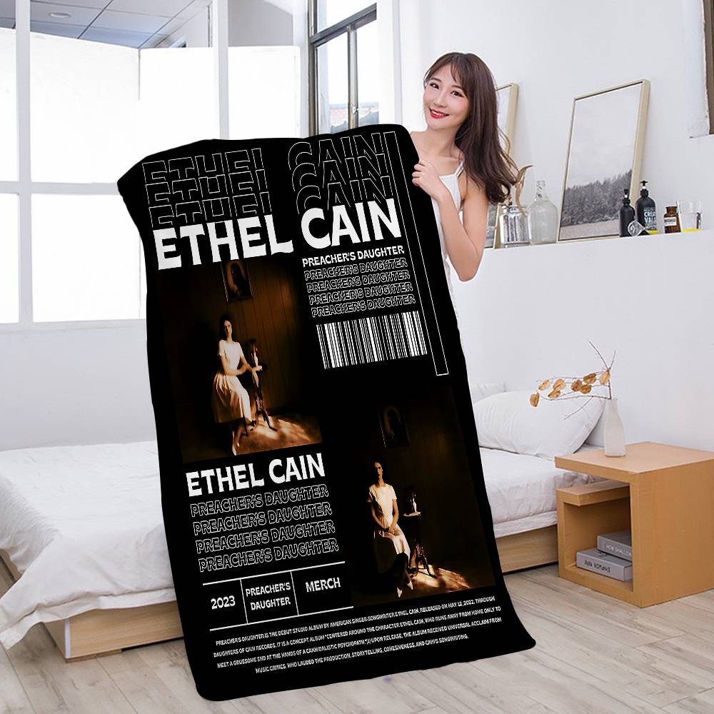 

Classic Singer E-Ethel Music C-Cain Microfiber Printed Beach Towel Mountain Climbing Yoga Beach Swimming Running Absorbent W30*H60(CM)