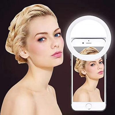 Led Selfie Ring Light Mobile Phone Lens Lamp Adjustable Live Brightness Portable Selfie Fill Ring Light For iPhone Xiaomi Huawei