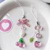 Backpack Decoration Cherry Bowknot Keyholder Women Girl Jewelry Ornament