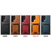 2 In 1 Detachable Waxed Grain Leather Case for Samsung S26 Ultra S25 S24 S23 S22 Shockproof For Magsafe Push Card Slot Cover