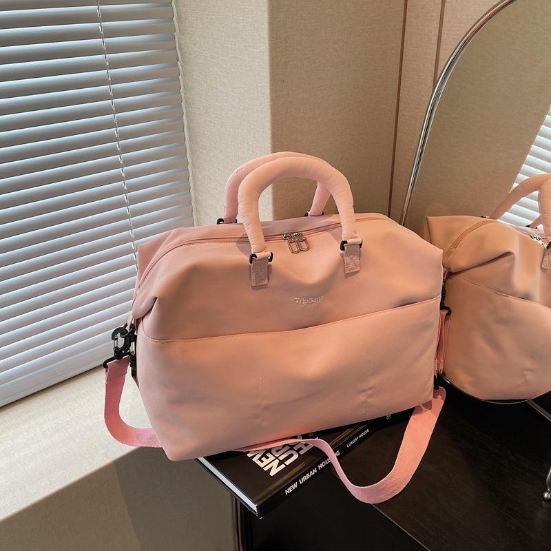 Fashion Luggage Shoulder Bag Women's Wet and Dry Separation Messenger Bag Simple Wear-resistant Nylon Water-proof Travel Bag