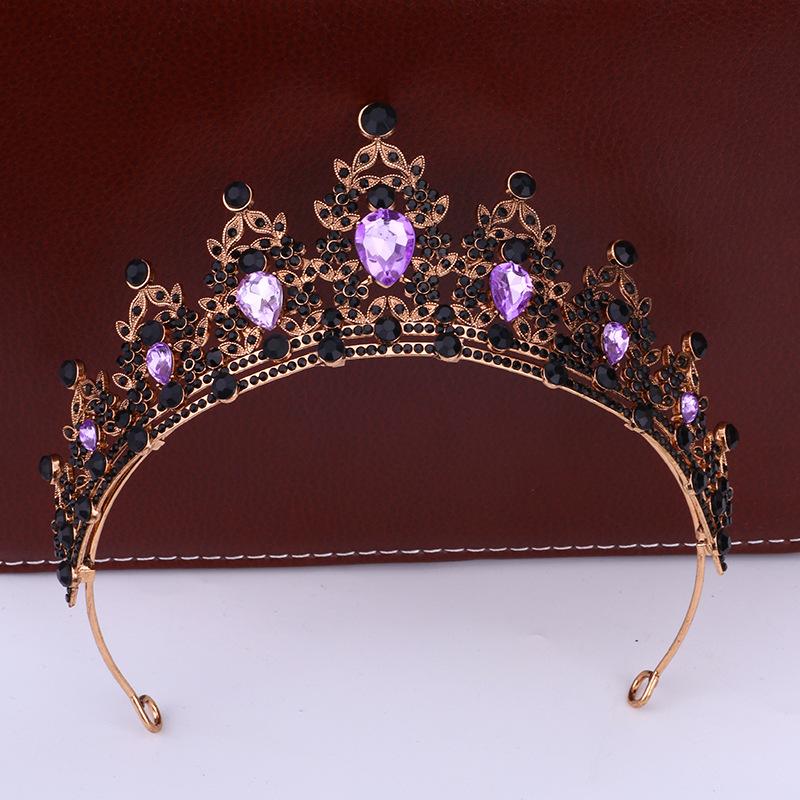 Bridal Crown Headdress Luxury Queen Hairband Wedding Alloy Rhinestone Hair Accessory Crown