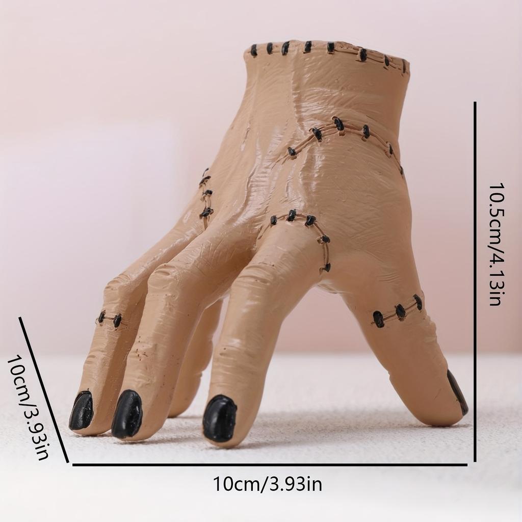 1pc Horror Finger Pen Holder, Halloween Decor, Man Hand Stationery Storage Box, Office Creative Brush Pot, Home Decoration