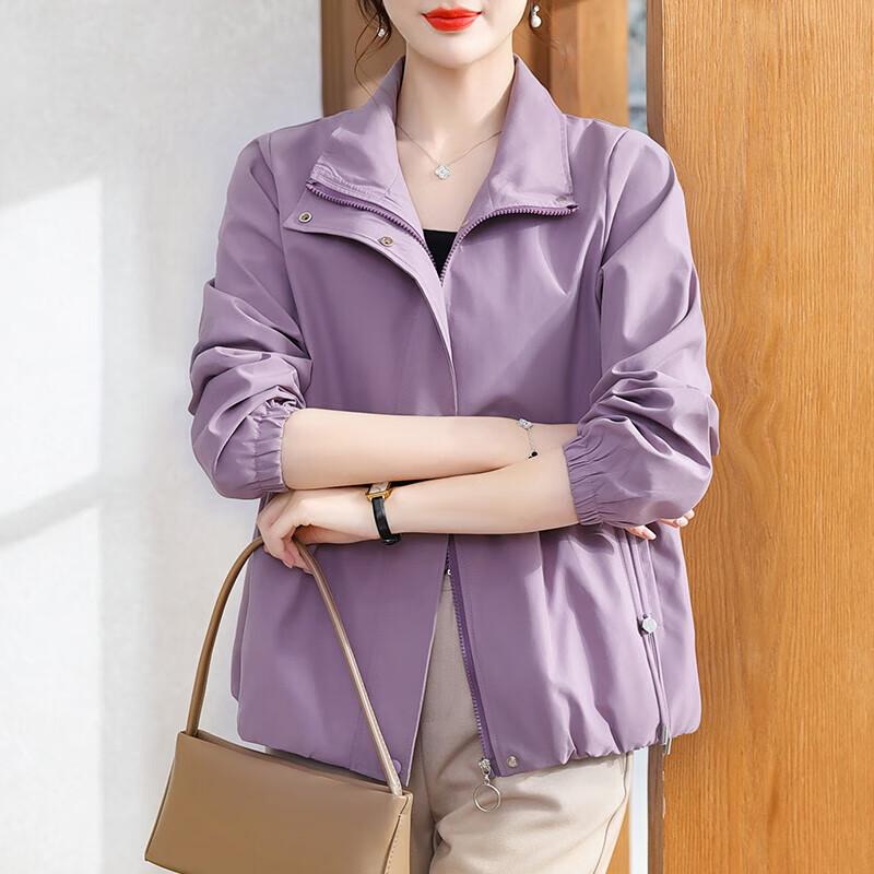 

Женская куртка Xuexi Осень 2025 Свободного кроя 4XL