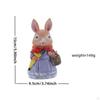 Bunny Figurine Statue Cute Creative Decorative Resin Sculpture Easter Decoration for Office