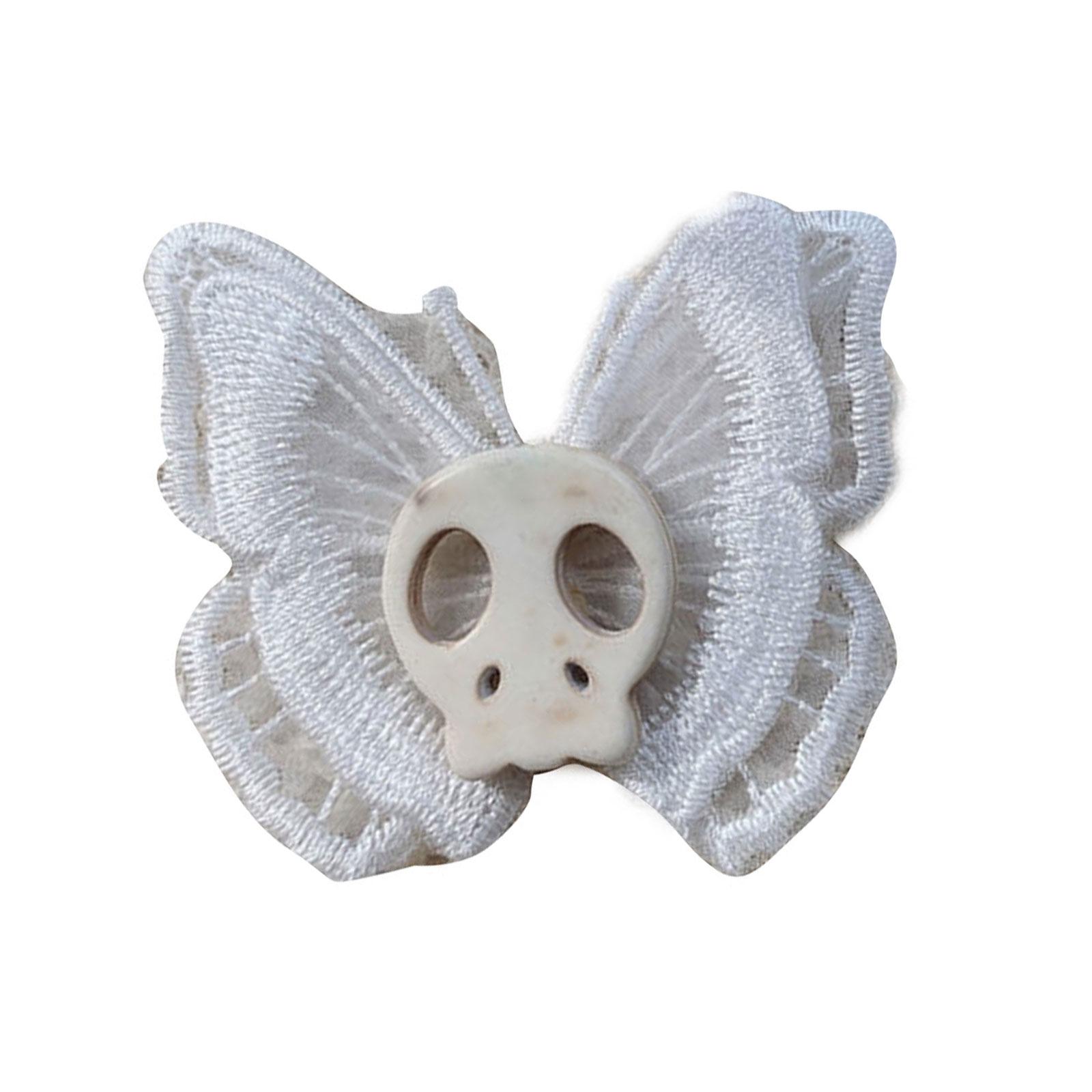 

Готическая шпилька для волос, головной убор в виде бабочки и ангела, стимпанк, голова скелета, заколки для волос, аксессуары для волос для танца, бала-маскарада 1