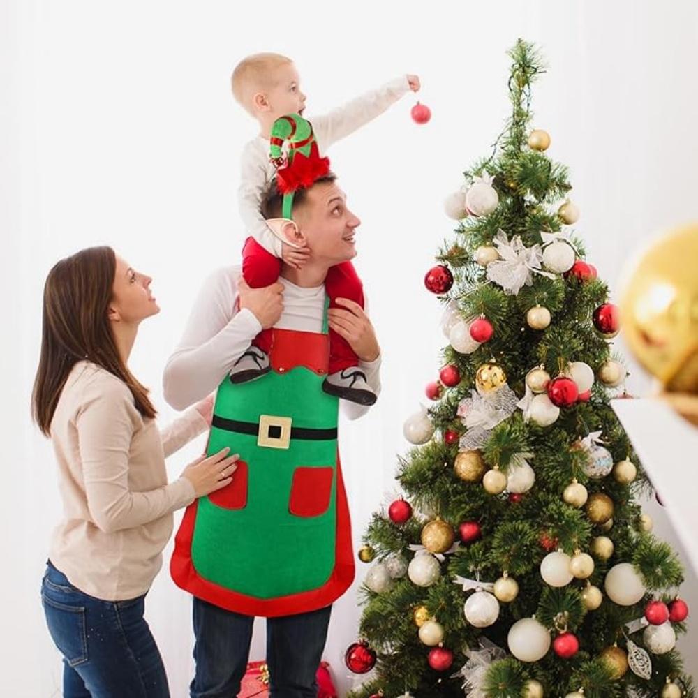 Lustige Weihnachtsschürze Weihnachtsmann Xmas Wasserdicht Ölfest Noel Schürze Frohe Weihnachten Deko Feliz Navidad Frohes Neues Jahr 2026