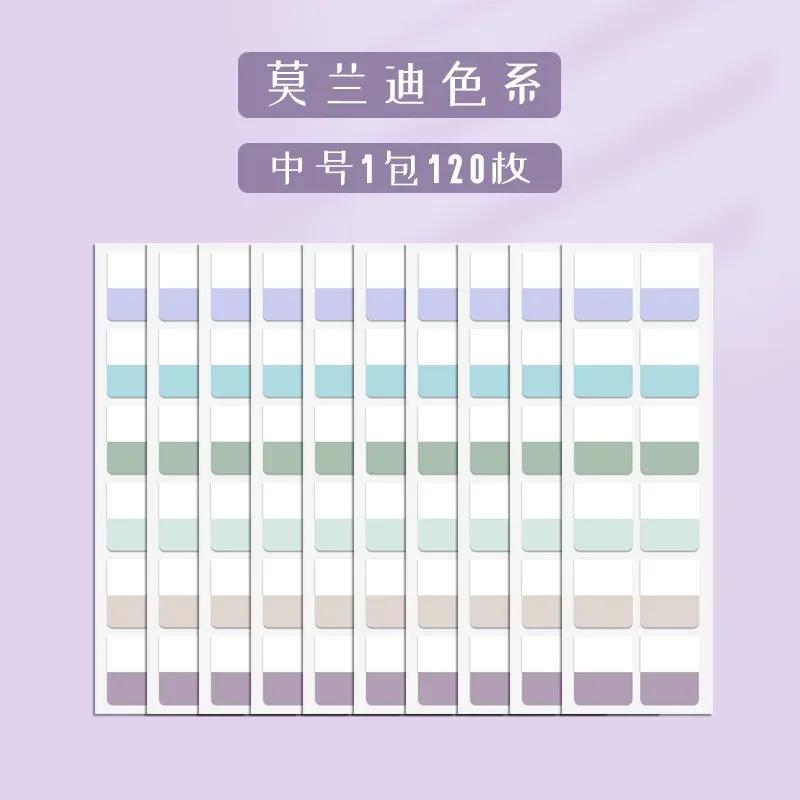 240/120/60pcs Light Colors Sticky Index Sticker Tabs, 3 Sizes 6 Colors Writable Reusable File Flag Labels Back To School