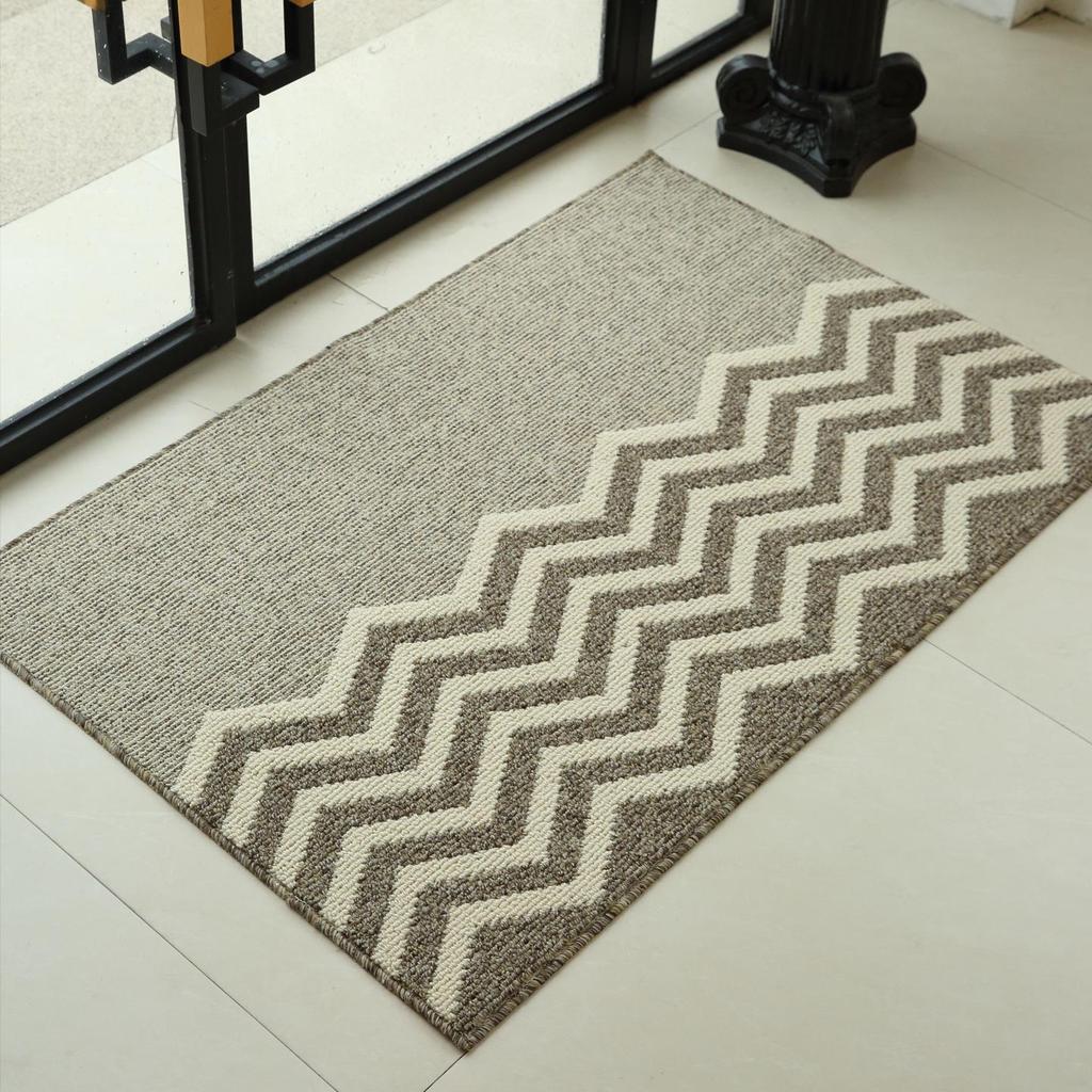 Elegant Retro Non-slip Door Mat - Wear-resistant, Cuttable Polypropylene