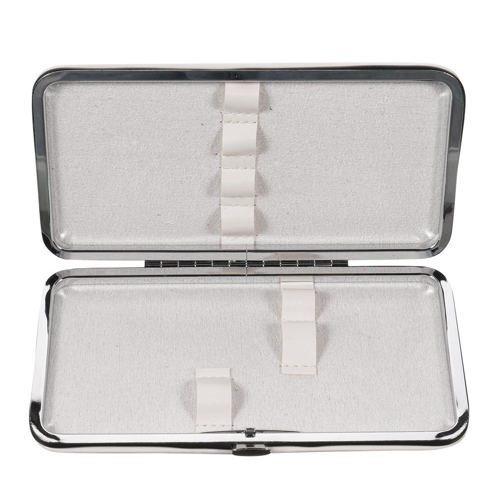 Eyelash Extension Tweezers Organizer PU Metal Case Empty Pouch Lash Tweezers Holder Bag Makeup Accessories Storage Makeup Tool