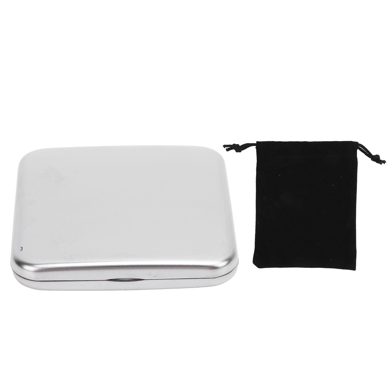 

Карманное зеркало Портативное из нержавеющей стали Компактное зеркало Металлическое ручное Устойчивое к падениям Двустороннее зеркал 58MM Cube