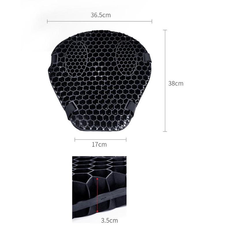 Moto 3D Honeycomb Shock Absorbing Motorcycle Seat Cushion Cools Good Decompression and Shock Absorbs Suitable for Any Motorcycle