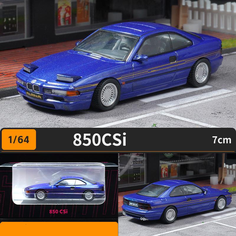 1/64 BMW 850 CSi Auto in Lega Diecast e Veicoli Giocattolo Modello di Auto Modello in Scala Miniatura Auto per Bambini