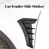 For Universal Car Fender Side Emblem Decal Sticker Body Air Outlet Vent Trim Exterior Mod Accessories Auto Decoration Refit Part