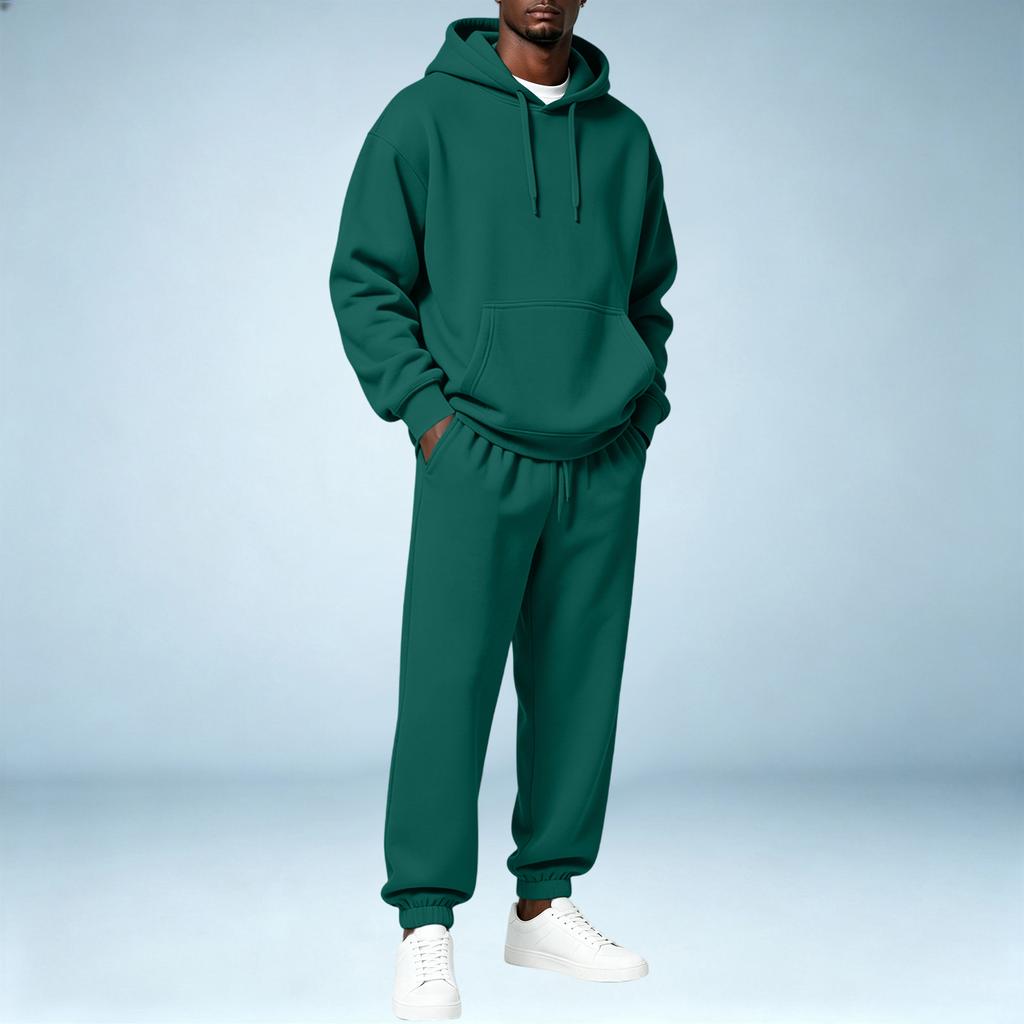 Herren Pullover Hoodie Sweatshirt Sportliches Set