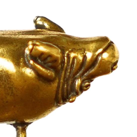 Frosch Nilpferd Skulptur Kleiner Frosch hebt riesiges Nilpferd Figur Skurrile Legierung Desktop-Ornament für Büro Bücherregal Dekor Inspirierend Motivierend