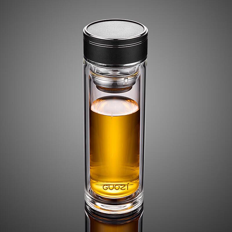 Guozixingchen GZ-S59 Double-Wall Glass Portable Tea Infuser Bottle