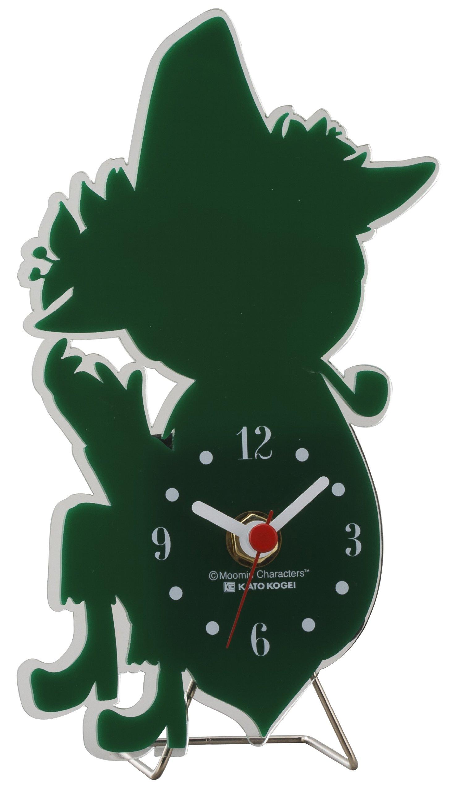 

Moomin Silhouette Wire Stand Mini Table Clock Snufkin KC-5082 зелёный
