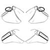2Pairs Pc Eye Glasses Side Protector Flexible Comfortable Slip-on Side Shields for Protective Eyewear Goggles Safety Glasses