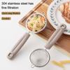 Stainless Steel Mesh Strainer With Pp Handle, Fine Filtering For Juices, Residues And Flour, Ideal For Home Baking
