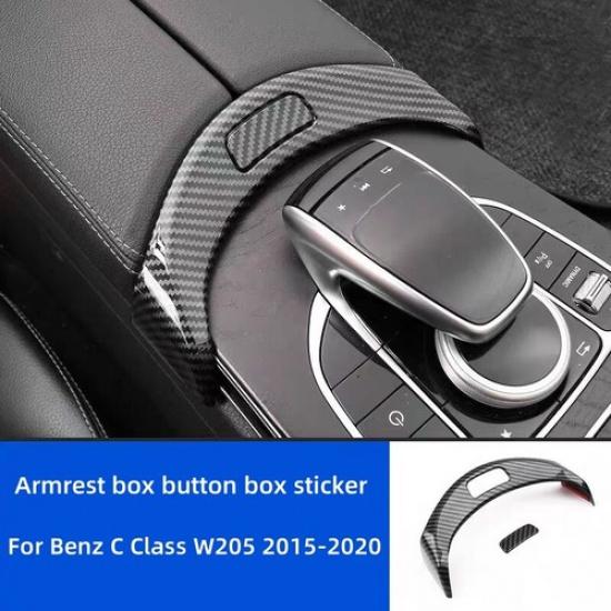 

Center Console Storage Box Release Button Cover For Mercedes Benz C GLC Class