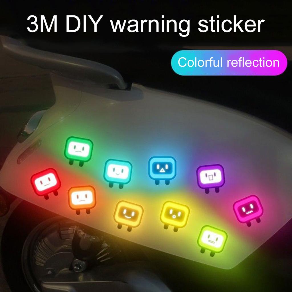 Motorcycle Car Bike Sticker High Reflective Warning Stickers Helmet Body Decal for YAMAHA TDM 900 A XT 600e 3tb XS400MT01