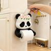 Bathroom Toilet Paper Storage Flexibly Fixed Napkin Rack Cute Panda Tissue Holder with Non-slip Surface Bathroom Accessories