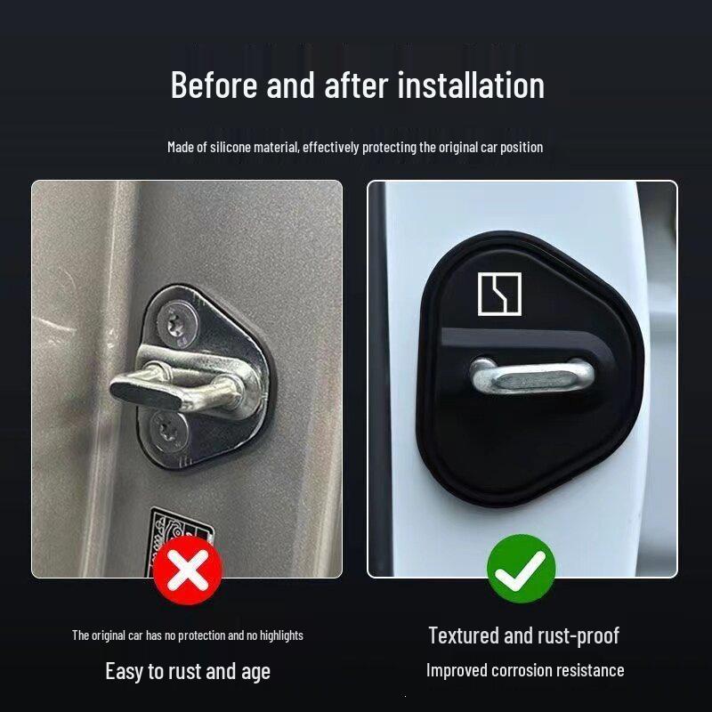 Zeekr Car Door Lock Shock Absorbing Silicone Pad for 001, 007, 007GT, 009, 7X, X models.