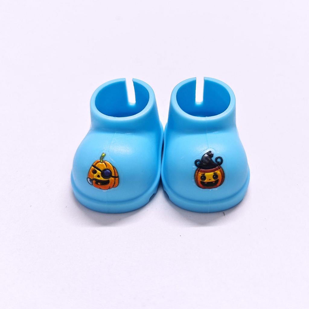 Macaron Labubu Rain Boots 17CM - 1st, 2nd, 3rd Gen Shoes Sit Sit Party, Universal Pink & Yellow