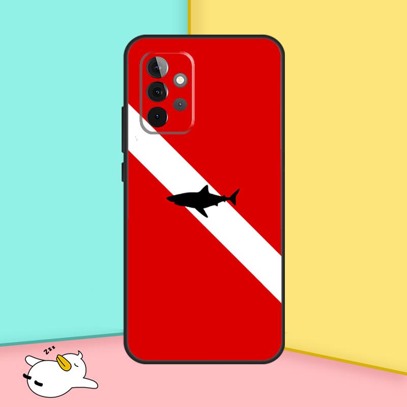 Diver Down Diving Flag Case For Samsung Galaxy A36 A56 A16 A33 A13 A23 A52 A32 A12 A54 A34 A14 A53 A15 A35 A55 A17