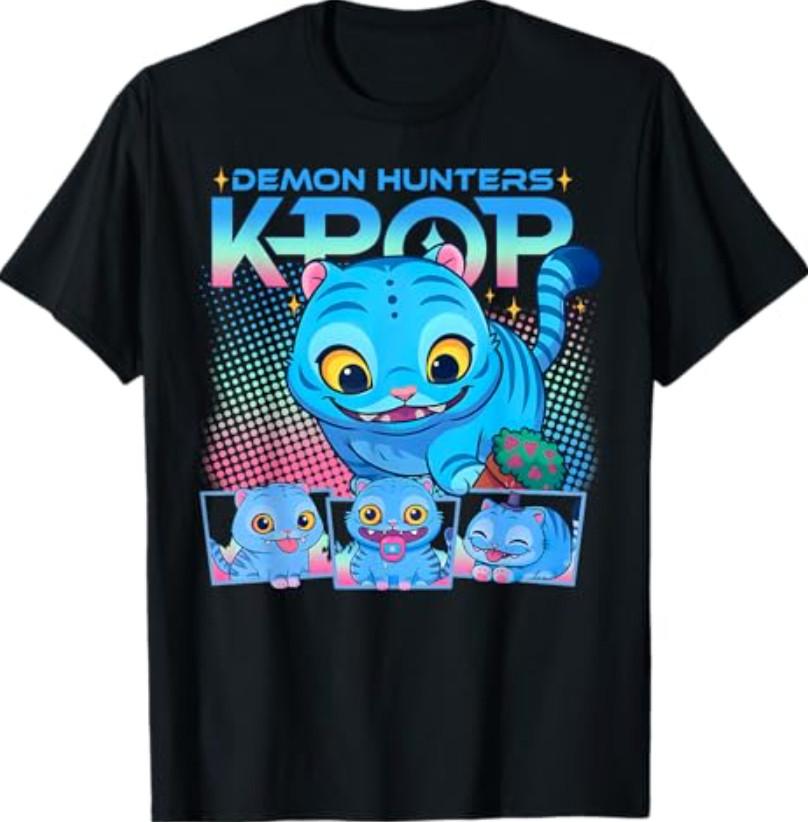 KPop Demon Hunters Cat Officially Licensed T-Shirt Unisex T-Shirt XXXL