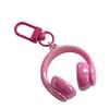 Stylish 3D Headphone Keychain Bag Pendant for Backpacks User Friendly Resin Creative Gift for Friends and Students