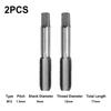 HSS 12mm x 1.5 Metrischer Kegelsenker Satz, 2 Stück Rechtsgewinde Werkzeuge, 77mm Länge, Schnellarbeitsstahl Material für Heimwerker Werkstattgebrauch