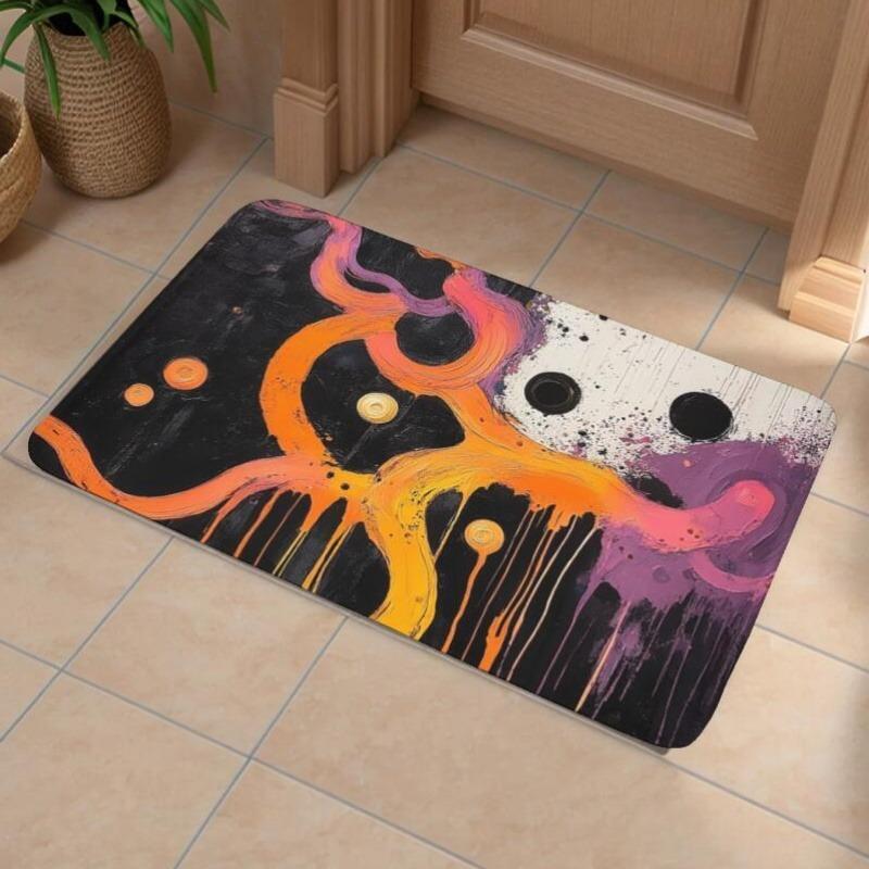 1 ks Kuchyňský koberec Butterfly Bloom Haven Protiskluzová rohožka ke dveřím Pop design Koupelnový kobereček Koberec pro Domov K umyvadlu Prádelna Dekor