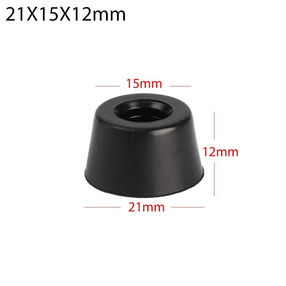 10pcs Anti Slip Furniture Legs Feet Black Speaker Cabinet Bed Table Box Conical Shock Pad Floor Protector Furniture Parts