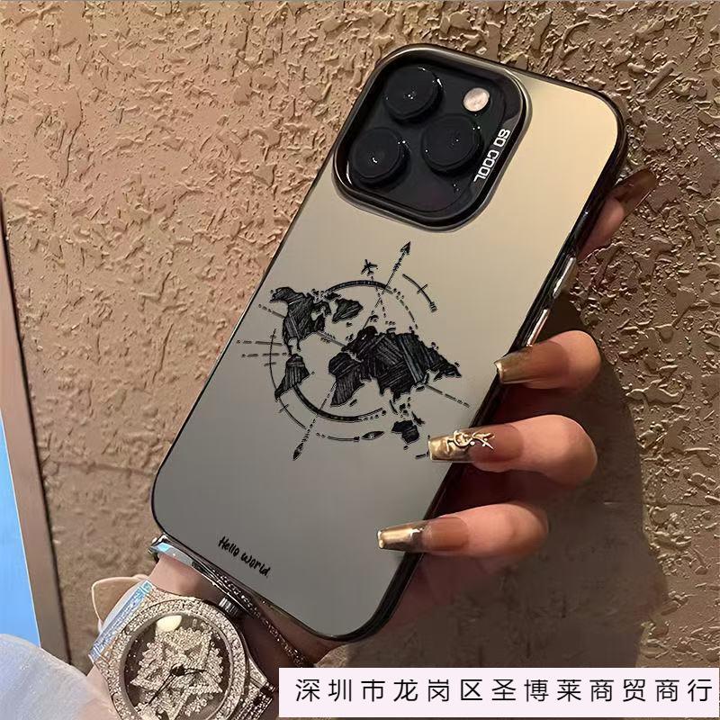 The new map is suitable for iphone16 mobile phone case Apple 15promax/14 anti-drop 13pro1211xr.