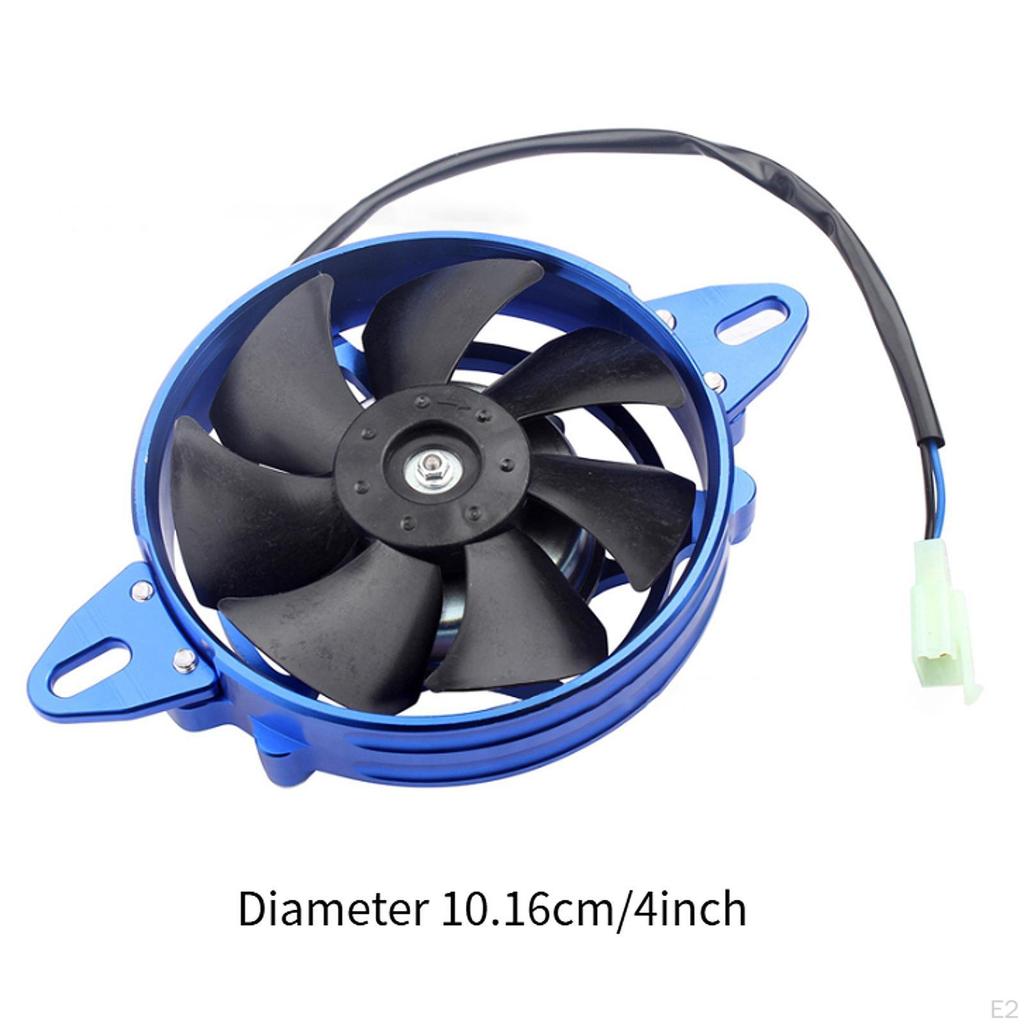 Electric Cooling Fan 4 inch Easy Installation Aluminum Alloy Radiator for 125cc - 250cc