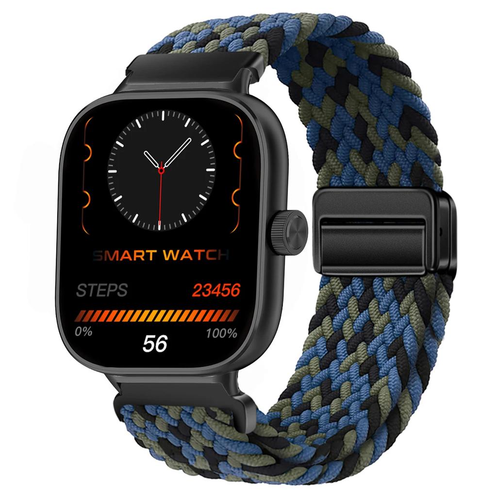 Magnetic Loop for Xiaomi Redmi Watch 4 5 Strap Adjustable Braided Sport Nylon Replacement correa bracelet Miband 8pro 9pro band