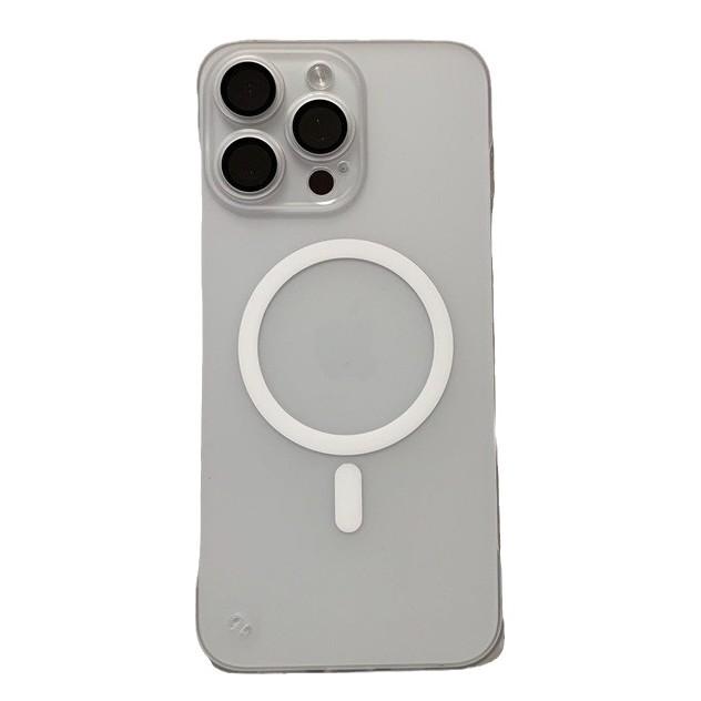 Ultra-thin ice mist borderless, suitable for iPhone17 magnetic mobile phone case, Apple 16promax matte 13 protective case.