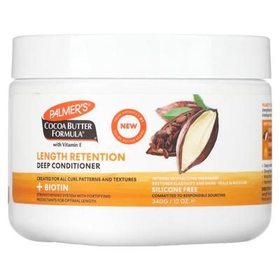 Palmer's, Formula Burro di Cacao con Vitamina E, Balsamo Profondo per la Ritenzione della Lunghezza, 340 g (12 once)