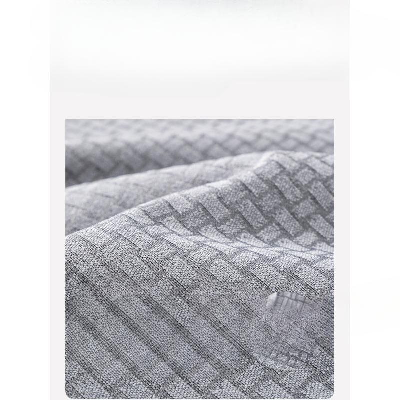 Sofa Cushion Light Gray Four Seasons Universal Solid Color Fabric Craft Non-Slip Simple Modern Leather Cover Cover Cover Cloth